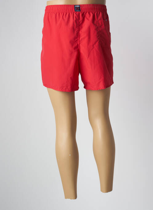 Short de bain rouge CBK pour homme