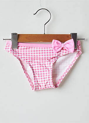 Bas de maillot de bain stretch rose LAGON BLEU fille