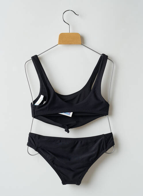 Maillot de bain 2 pièces noir LAGON BLEU pour fille