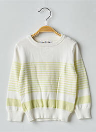 Pull resserrée sur le bas manches longues jaune CHARLIE & MOI fille