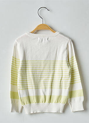 Pull resserrée sur le bas manches longues jaune CHARLIE & MOI fille