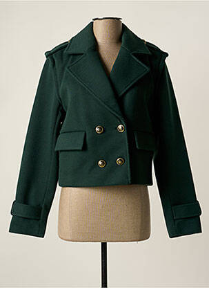 Manteau court vert ONLY pour femme