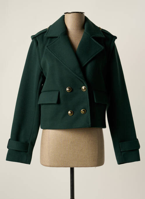 Manteau court vert ONLY pour femme