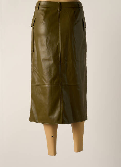 Jupe mi-longue vert ONLY pour femme