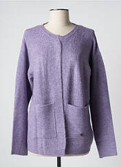 Gilet manches longues violet HAJO pour femme seconde vue