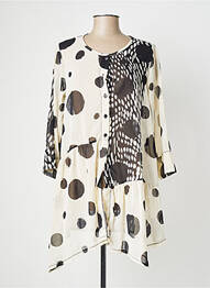 Gilet manches longues manches 3/4 beige G!OZE femme