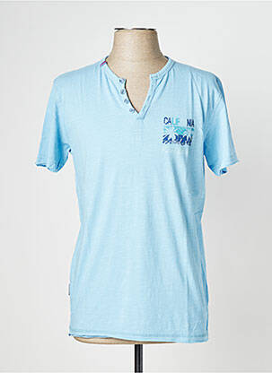 T-shirt bleu SEA BARRIER pour homme