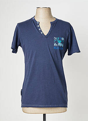 T-shirt bleu fonce SEA BARRIER pour homme