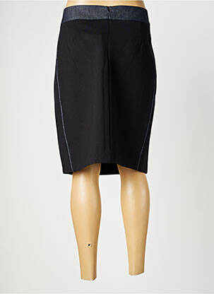Jupe mi-longue coupe droite noir MAE MAHE femme
