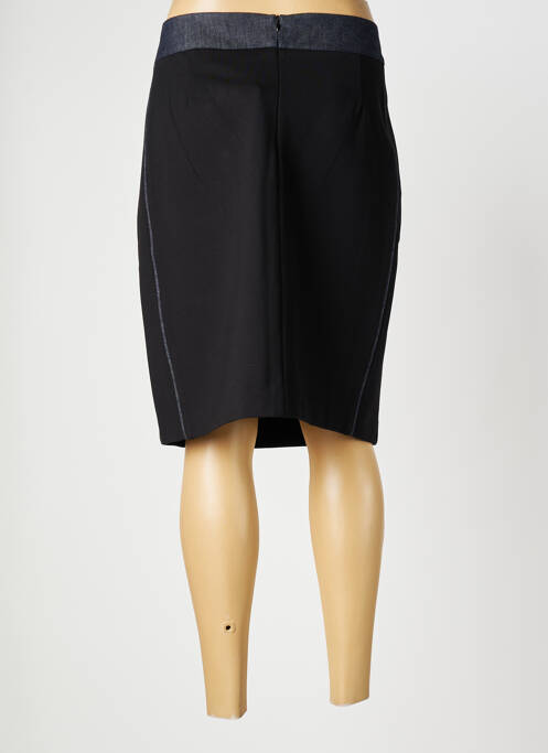 Jupe mi-longue coupe droite noir MAE MAHE femme