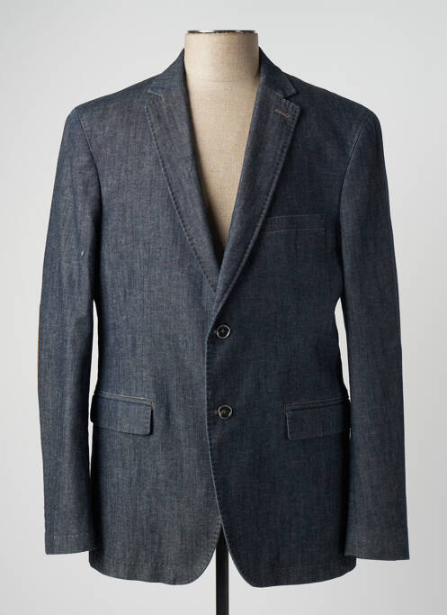 Blazer bleu BRUNO SAINT HILAIRE pour homme