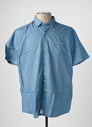 Chemise manches courtes bleu PIERRE CARDIN pour homme