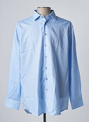 Chemise manches longues manches longues bleu SEIDEN STICKER homme