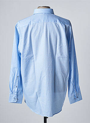 Chemise manches longues manches longues bleu SEIDEN STICKER homme