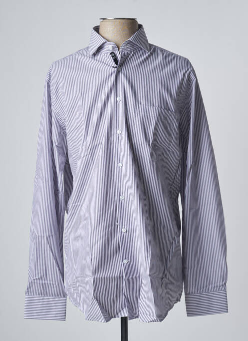 Chemise manches longues violet SEIDEN STICKER pour homme