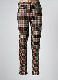Pantalon slim stretch taille normale marron GUY DUBOUIS femme