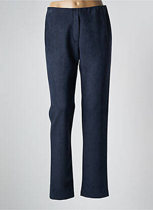 Pantalon slim taille élastique taille haute bleu GUY DUBOUIS femme