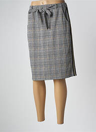 Jupe mi-longue stretch gris MERI & ESCA femme