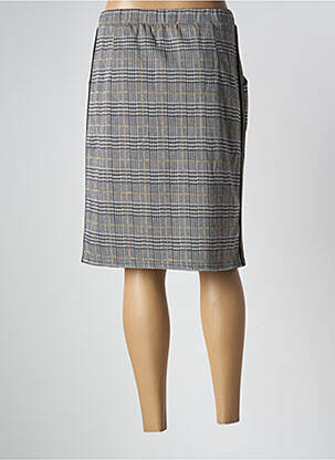 Jupe mi-longue stretch gris MERI & ESCA femme