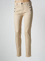 Pantalon slim beige FRANSA pour femme seconde vue