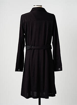 Robe mi-longue manches longues manches longues noir GUESS femme