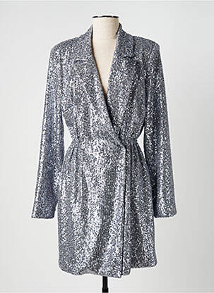 Robe courte manches longues manches longues gris IMPERIAL femme