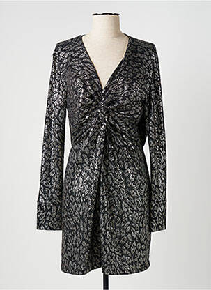 Robe courte manches longues manches longues noir PLEASE femme