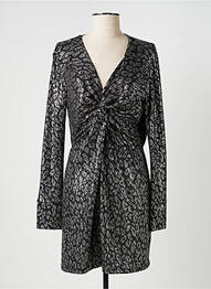 Robe courte manches longues manches longues noir PLEASE femme