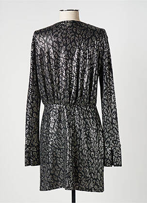 Robe courte manches longues manches longues noir PLEASE femme