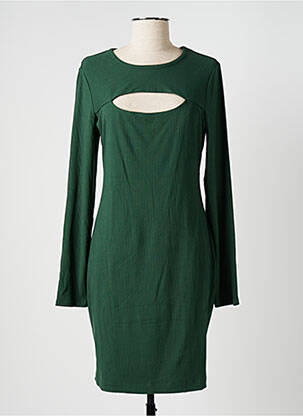 Robe courte manches longues manches longues vert GUESS femme