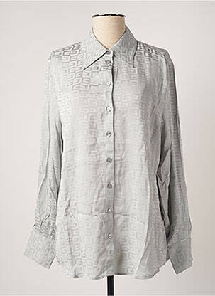 Chemisier imprimé fantaisie manches longues gris GUESS femme