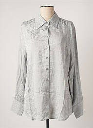 Chemisier imprimé fantaisie manches longues gris GUESS femme
