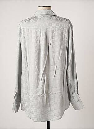 Chemisier imprimé fantaisie manches longues gris GUESS femme