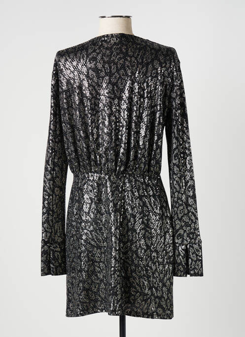 Robe courte manches longues manches longues noir PLEASE femme