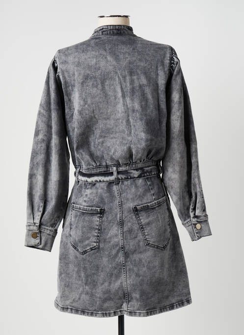 Robe courte manches longues manches longues gris IMPREVU femme