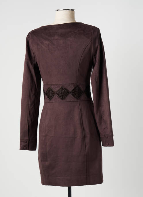 Robe courte marron GUESS pour femme