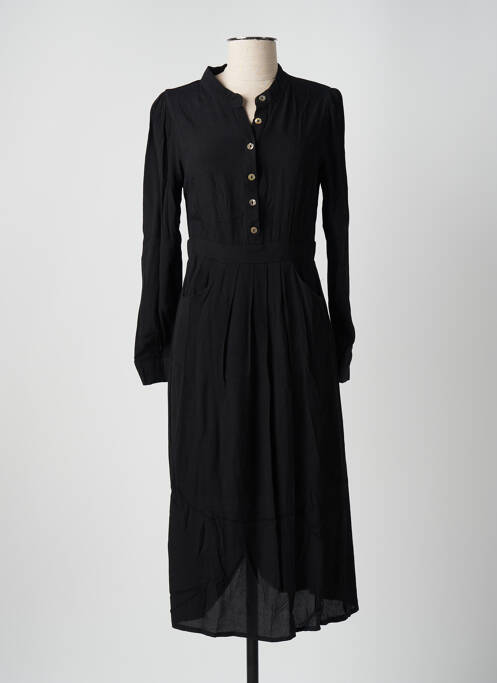 Robe mi-longue noir CHERRY PARIS pour femme