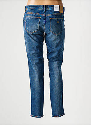 Jeans skinny effet usé délavé taille basse bleu GUESS femme