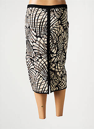 Jupe mi-longue taille haute noir GUESS femme