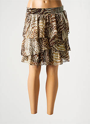 Jupe courte taille haute vert GUESS femme