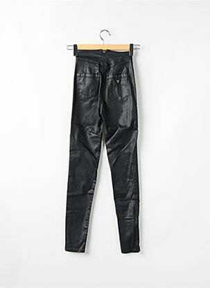 Pantalon slim taille haute taille haute noir GUESS femme