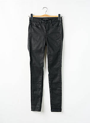 Pantalon slim tissage enduit taille normale noir GUESS femme