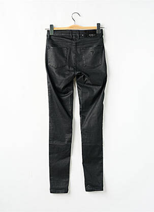 Pantalon slim tissage enduit taille normale noir GUESS femme