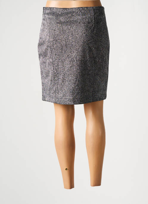 Jupe courte gris ICHI pour femme