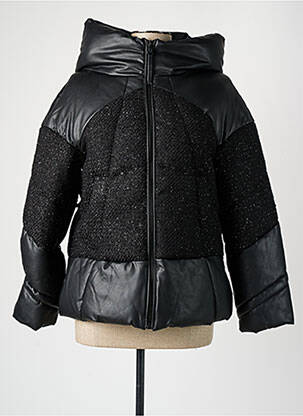 Doudoune poches a capuche noir GUESS femme