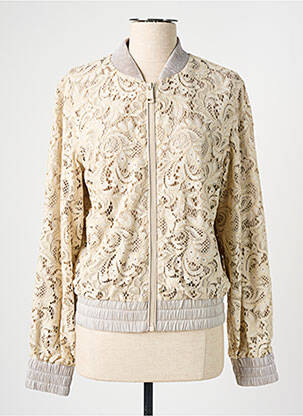 Blouson effet matière satinée beige GUESS femme