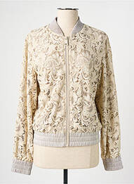 Blouson effet matière satinée beige GUESS femme