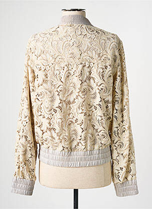 Blouson effet matière satinée beige GUESS femme