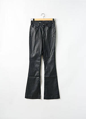 Pantalon flare stretch taille haute noir GUESS femme
