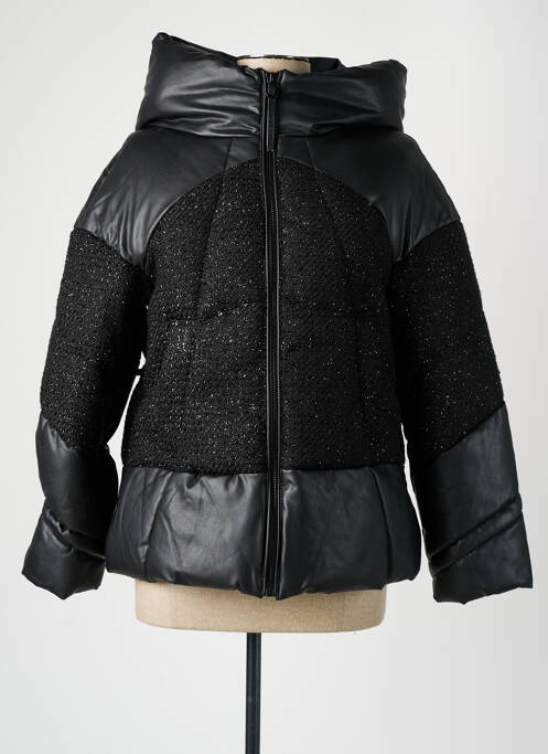 Doudoune poches a capuche noir GUESS femme